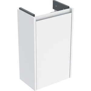 Onderkast voor fontein 1 deur kleine sprong: 35.8x60.6x22.5cm Breedte wastafel=40cm wit / gelakt zijdeglans