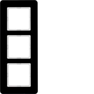 Afdekraam 3-v berker Q.7 Glas zwart