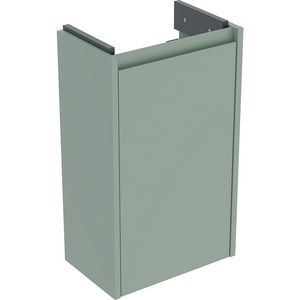Onderkast voor fontein 1 deur kleine sprong: 35.8x60.6x22.5cm Breedte wastafel=40cm saliegroen / gelakt zijdemat