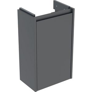Onderkast voor fontein 1 deur kleine sprong: 35.8x60.6x22.5cm Breedte wastafel=40cm lava / gelakt zijdemat