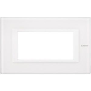 Afdekraam White Glas recht 4 modulen Axolute