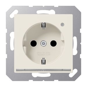 Wandcontactdoos wit met LED & lichtsensor A500