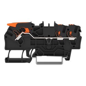 3-draads rijgklem met hendel en Druk 2,5 mm² li.grijs VVE=50