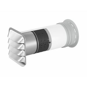 Eco+ lamellenrooster+muurdoorvoer Ø150mm warmte-isolatie