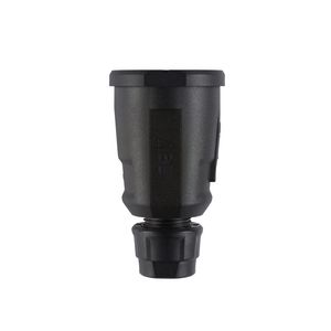 Koppelcontactstop geaard Hightech SCHUKO IP20 zwart