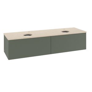 Wastafelonderkast Antao 1600x360x500mm L.Green Matt Lacquer K39153HL