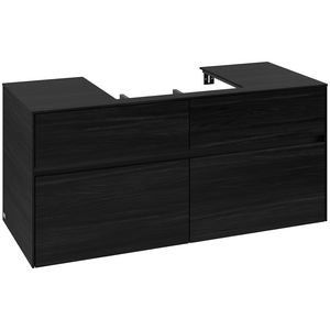Wastafelonderkast Collaro 1200x548x500mm Black Oak C08100AB