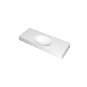 Wastafel polystone midden met 1 kraangat 3407446