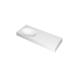 Wastafel polystone links zonder kraangat 3407448
