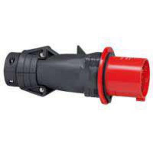 Stekker recht 400V 63A 4-polig IP44 kunststof Hypra