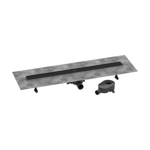 Douchegoot RainDrain Go compl.set 900 mat zwart