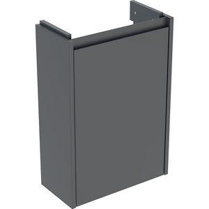 Onderkast voor fontein 1 deur kleine sprong: 41.2x60.6x20.1cm Breedte wastafel=45cm lava / gelakt zijdemat