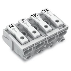 Kroonklem Drukknop extern z. PE-contact wit 294-4024 VVE=500