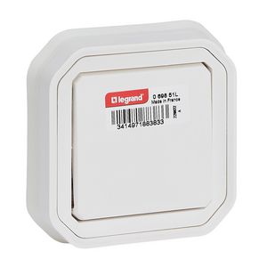 Wissel inbouw compleet IP55 wit
