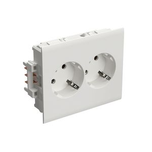Wandcontactdoos 2-V UM SM RAL9003 VVE=10
