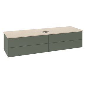 Wastafelonderkast Antao 1600x360x500mm L.Green Matt Lacquer L25013HL