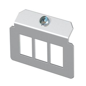 Dragerplaat 3 x gatenpatroon type A rvs A2 1.4301