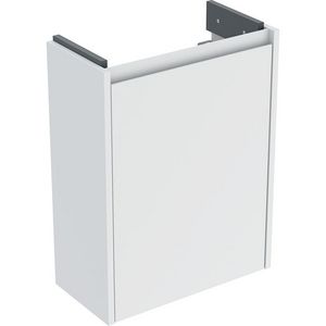 Onderkast voor fontein 1 deur kleine sprong: 45.7x60.6x22.7cm Breedte wastafel=50cm wit / gelakt zijdemat