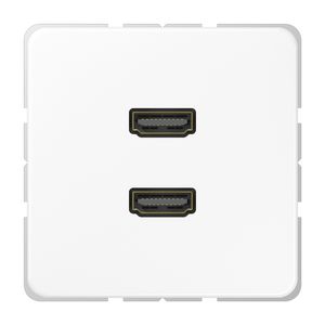 Afdekking alpin wit voor 2xHDMI CD500