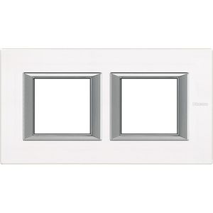 Afdekraam White Glas recht horizontaal 2x2 modulen Axolute