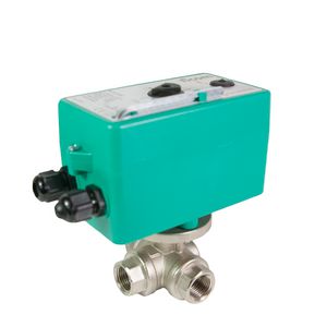 3-weg motorkogelkraan 1/2" 230V