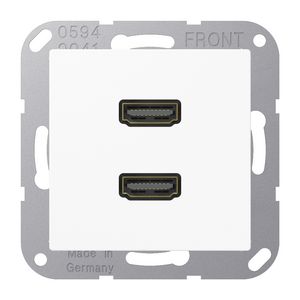 Afdekking AS500 alpin wit voor 2xHDMI
