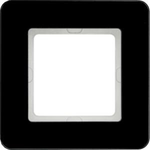 Afdekraam 1-v berker Q.7 Glas zwart