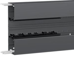 Bodemprofiel BRN65 65x210mm pvc 2m zwart VVE=2