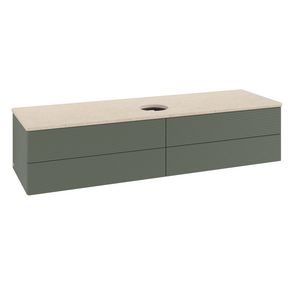 Wastafelonderkast Antao 1600x360x500mm L.Green Matt Lacquer L25113HL