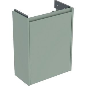 Onderkast voor fontein 1 deur kleine sprong: 45.7x60.6x22.7cm Breedte wastafel=50cm saliegroen / gelakt zijdemat