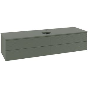 Wastafelonderkast Antao 1600x360x500mm L.Green Matt Lacquer L25150HL