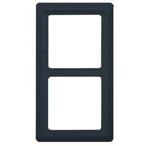 Afdekraam 2-voudig IP44 A-w antraciet (2102-35)