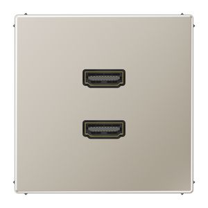 Afdekking edelstaal voor 2xHDMI LS