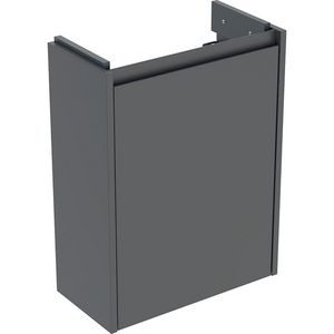 Onderkast voor fontein 1 deur kleine sprong: 45.7x60.6x22.7cm Breedte wastafel=50cm lava / gelakt zijdemat