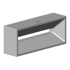Uitloop 135x55x35mm chr