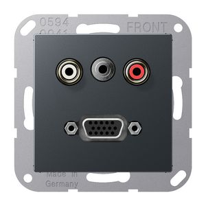 Afdekking A500 antrac. voor Audio/Jack/VGA