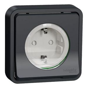 WCD Randaarde 16A Inbouw IP55 Grijs/Antraciet Styl VVE=60