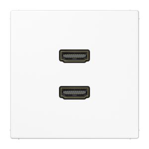 Afdekking alpin wit voor 2xHDMI LS990
