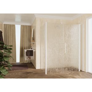 Zijwand Young F1B 101 Ver.101-103Cm Aqua Wit Mat