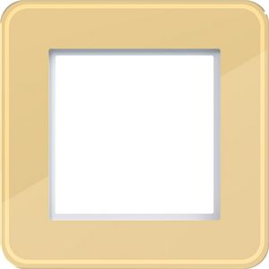 LED-afdekraam 1-voudig, C.8, gilded glass, glanzend glas