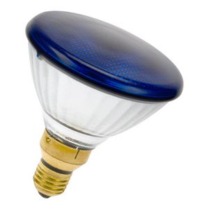 Gloeilamp met reflector PAR38 E27 240V 80W Flood blauw