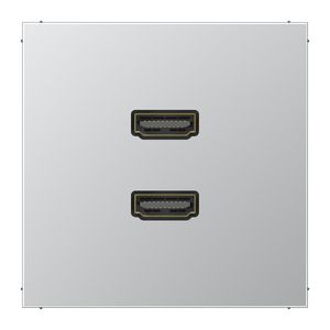 Afdekking aluminium voor 2xHDMI LS