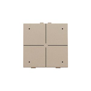 4-voudig drukknop leds/comfortsens. HomeControl champagne