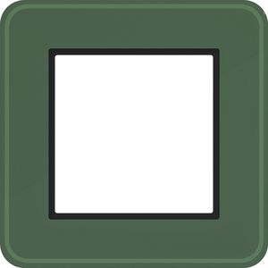LED-afdekraam 1-voudig, C.8, forest glass, matglas