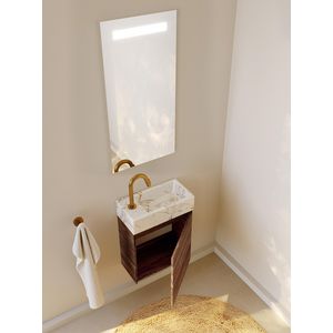 TAB Marm white Tiny Left+BC SPR-UP_20 Tobacco Oak