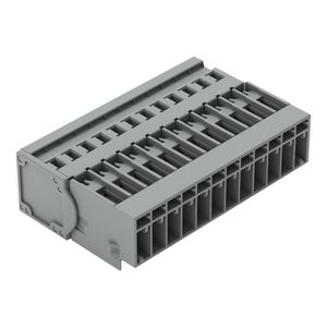 1-draads male steker CAGE CLAMP 4mm² grijs VVE=25