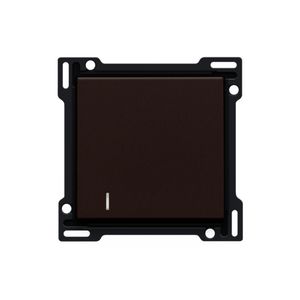 Afwerkingsset lens enkelvoudige schakelaar/knop d.brown