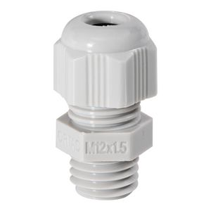 Wartel lange tap M12x1,5/3-6,5mm licht grijs