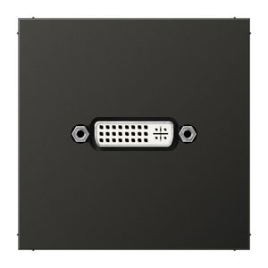 Afdekking antraciet voor 1xDVI LS