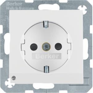 Wandcontactdoos RA led-orient. berker S.1/B.3/B.7 mat